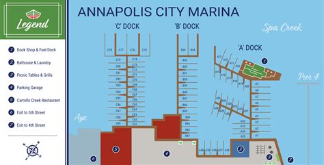 Annapolis City Marina Slip Layout