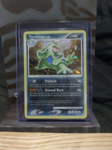 Tyranitar Rare Holo Dp Mysterious Treasures Pokemon Card