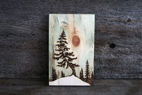 Spring Thaw Art Block Wood Burning By TwigsandBlossoms On Etsy Tree