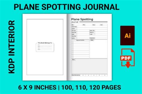 1 Plane Spotting Book Designs Graphics