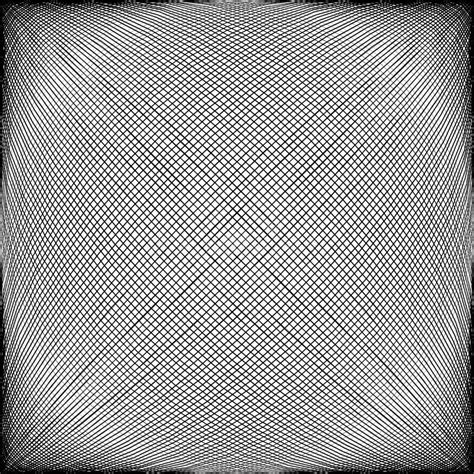 Mesh With Convex Distortion Plane White Wave Grid Distorted Grid