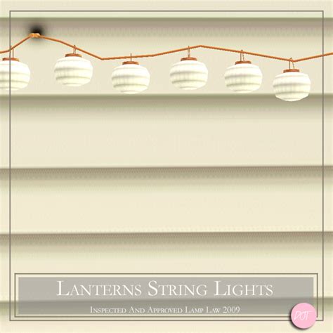 The Sims Resource Lanterns String Lights Lamp