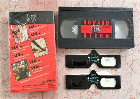 Howard Stern Orig Vhs Butt Bongo Fiesta W D Glasses Shrink