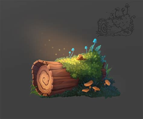 ArtStation - Wood log