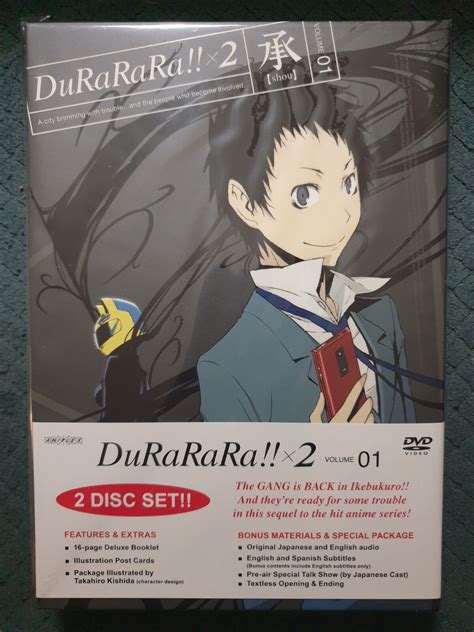 Durarara X2 Volume 1 Aniplex Dvd Limited Edition 2015 Anime Oopnew