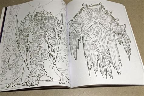 Photo Du Livre De Coloriage Pour Adulte World Of Warcraft World Of