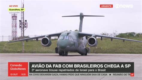 V Deo Voo Da Fab Brasileiros Que Estavam Em Israel Chega Em Sp