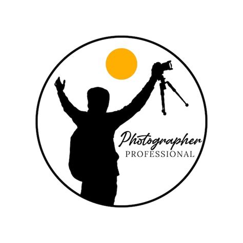 Premium Vector | A logo for a photographer professional with the words photography professional.