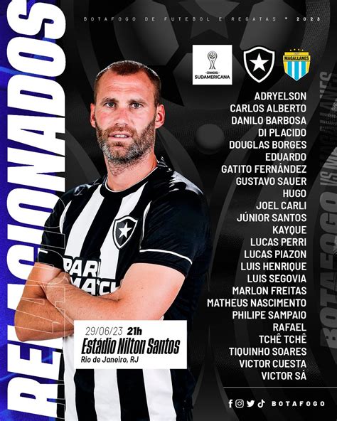 Botafogo F R On Twitter Atletas Relacionados Para O Jogo O