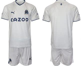 Olympique Marseille Home Trikot Herren Wei Blau Online