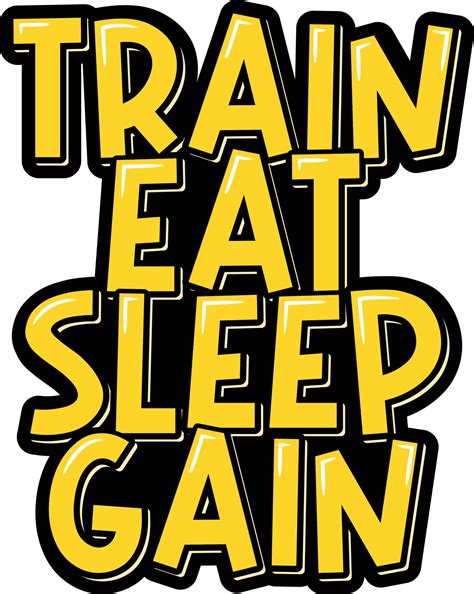 Train Eat Sleep Gain 16313794 Vector Art at Vecteezy