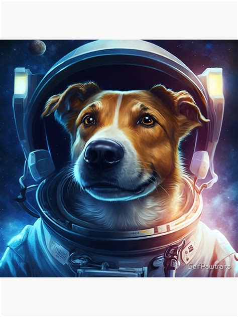 L Mina Fotogr Fica Perro Astronauta En El Espacio Ultraterrestre