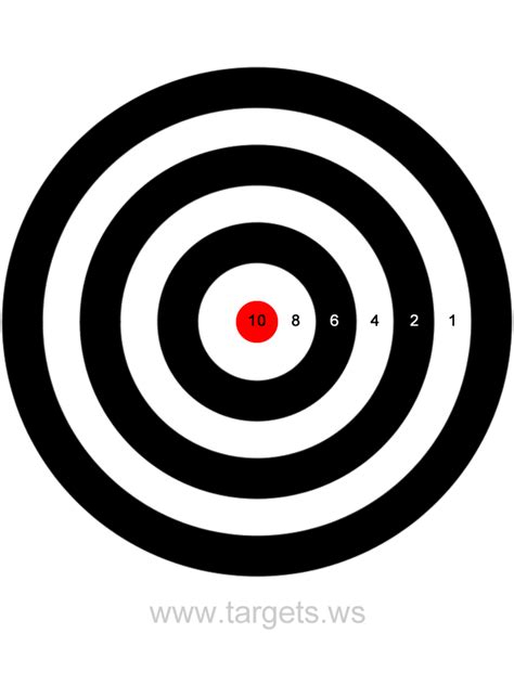 Printable Targets Print Your Own Bullseye Shooting Targets