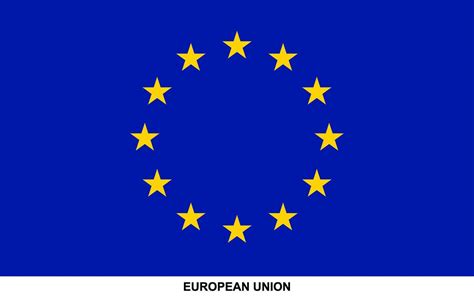 Flag of EUROPEAN UNION, EUROPEAN UNION national flag 45758309 Vector ...