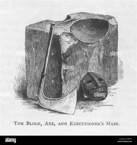 Execution Block Axe Mask Black And White Stock Photos Images Alamy