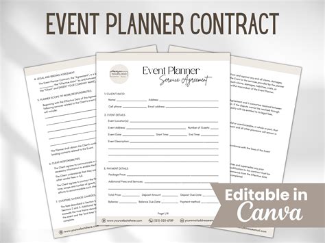 Event Planning Agreement Template