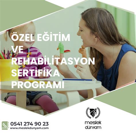 Özel Eğitim Eğitimi Sertifika Programı Meslek Dünyam Eğitimleri İş