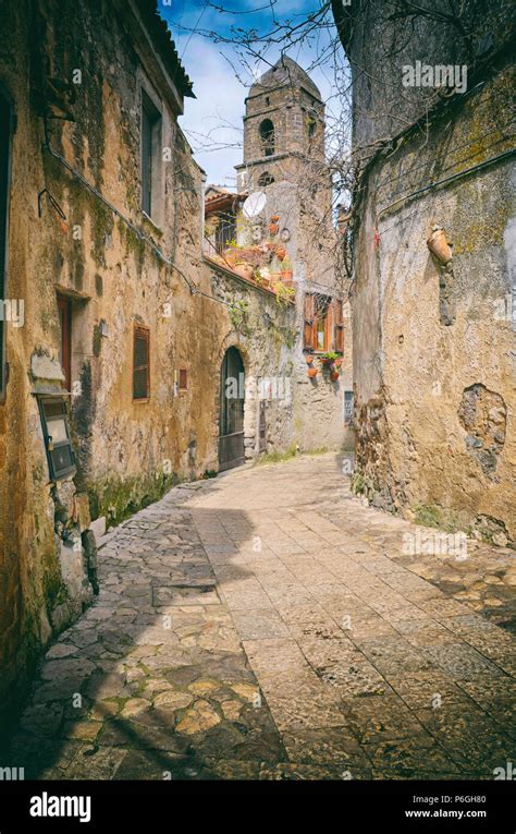 Italy Campania Caserta Center Town Of Caserta Vecchia Stock Photo