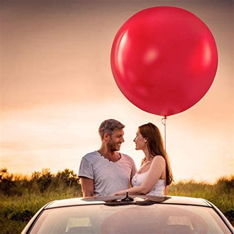 Prextex Red Giant Balloons Jumbo Inch Red Balloons For Photo