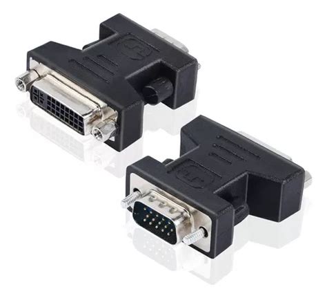 Adaptador Dvi I Hembra A Vga Macho Pines Video Pc Negro Marca