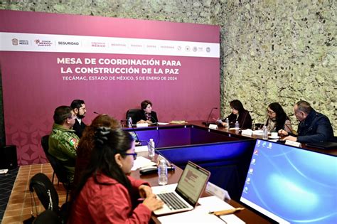 Trabajos En Mesa De Coordinación Para La Construcción De La Paz Brinda