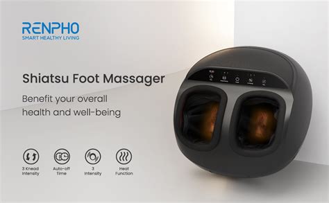 Renpho Shiatsu Foot Massager Machine With Heat Deep Kneading Therapy