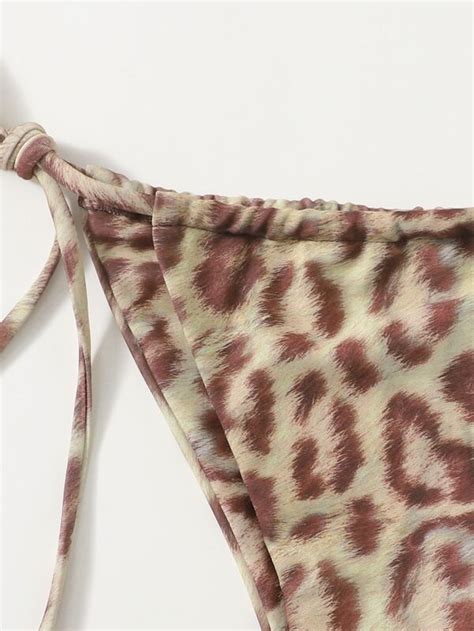 Leopard Tie Side Bikini Swimsuit SHEIN USA