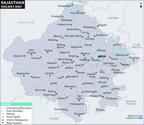 Rail-Map-india: Rajasthan-railway-map