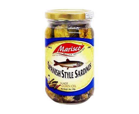 Marisco Spanish Style Sardines In Hot Corn Oil 8oz 240g