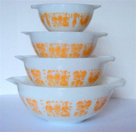 Rare And Vintage Pyrex Orange Yellow Butterprint Cinderella Etsy