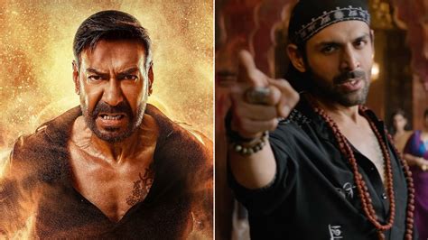 Singham Again Vs Bhool Bhulaiyaa 3 Box Office Day 10 Kartik Aaryan