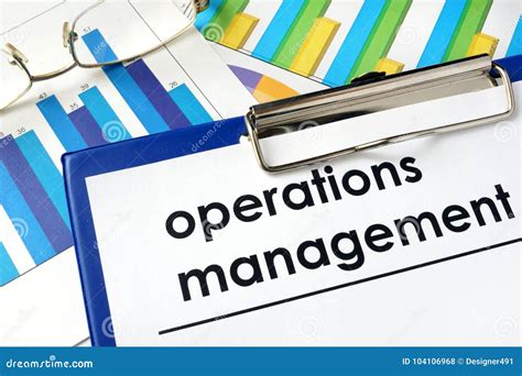 Operations Management Mind Map Flowchart With Marker Business Concept For Presentations And