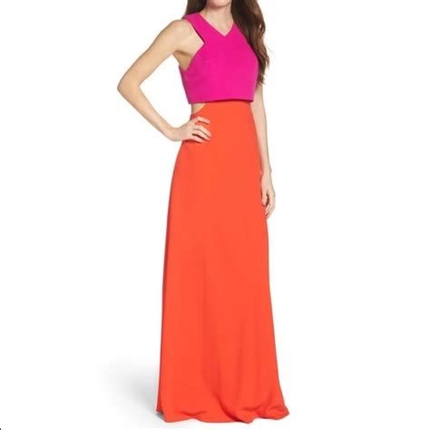 Jill Stuart Dresses Jill Stuart Two Toned Color Block Gown With