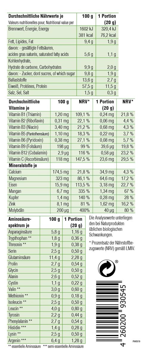 Piowald Premium Lupino Sun Amino Protein Piowald Gmbh