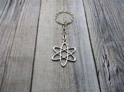 Atom Keychain Physics Keychain Chemistry Science Keychain Etsy