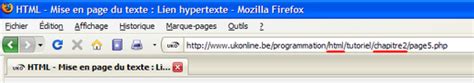 HTML Mise En Page Du Texte Lien Hypertexte