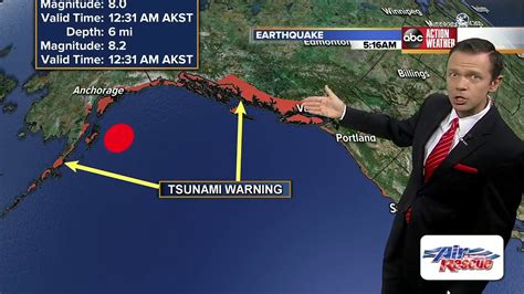 Magnitude 8 2 Earthquake Strikes Alaska Tsunami Watch Issued For Us West Coast Youtube