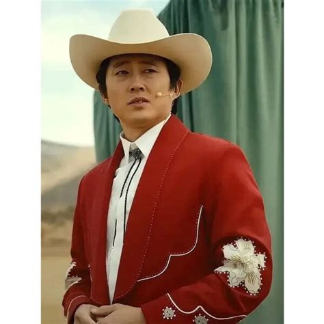 Steven Yeun TV Series Nope 2022 Ricky Jupe Park Red Suit