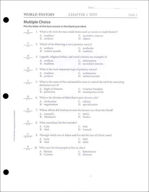 History Quiz Questions And Answers World History Unit