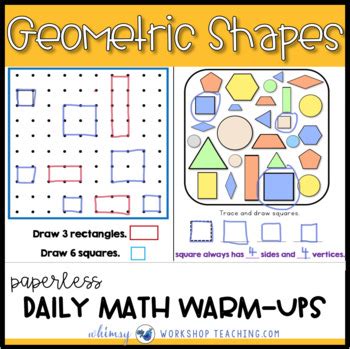 Geometry Symmetry Fractions Unit 9 Math Lessons Paperless And Digital