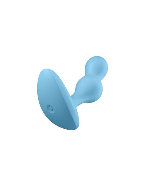 Plug Anal Azul Satisfyer Rotator Plug Con Aplicaci N Divino Placer