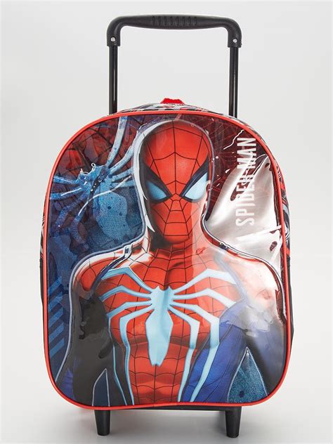 Mochila Spider Man Con Ruedas Rojo Negro Kiabi