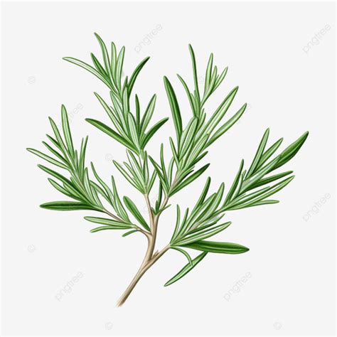 Rosemary Drawing Herbs Herb Rosemary Herbal PNG Transparent Image