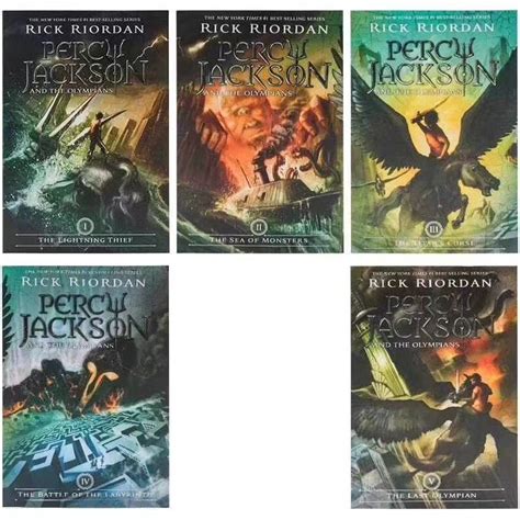 英文原版percy Jackson The Olympians波西杰克逊与神火之盗全5册 阿里巴巴