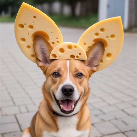 Cheese Eared Dog With Humorous Tail Stable Diffusion Online