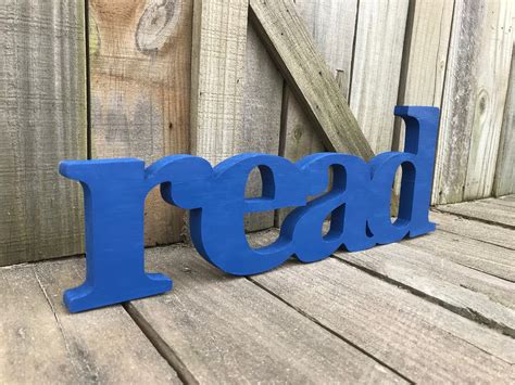 Read Wooden Read Sign Wall Hanging Freestanding Wall | Etsy