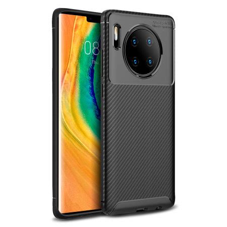 Olixar Carbon Fibre Huawei Mate Pro Case Black