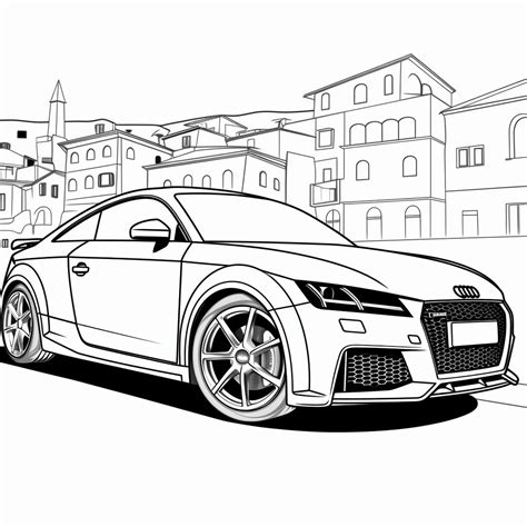 Audi Car 15 Coloring Page