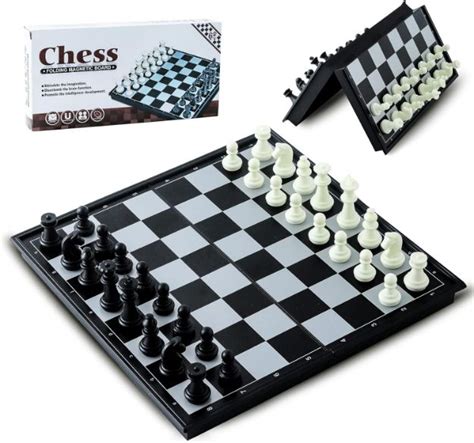 Get Your Folding Magnetic Chess Board Portable Chess Set Travel Chess Set Gifts for Kids and ...