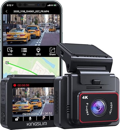 Amazon Kingslim D K Dash Cam With Built In Wifi Gps Uhd P